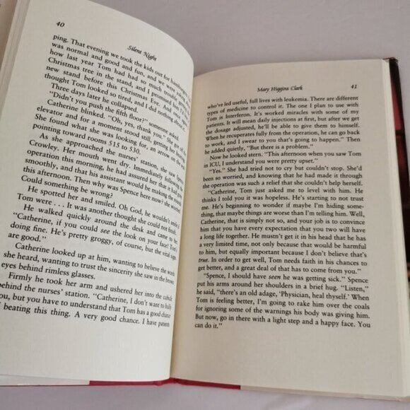 1995 Silent Night Book by Mary Higgins Clark Vintage Christmas Romance Novel - Picture 8 of 8
